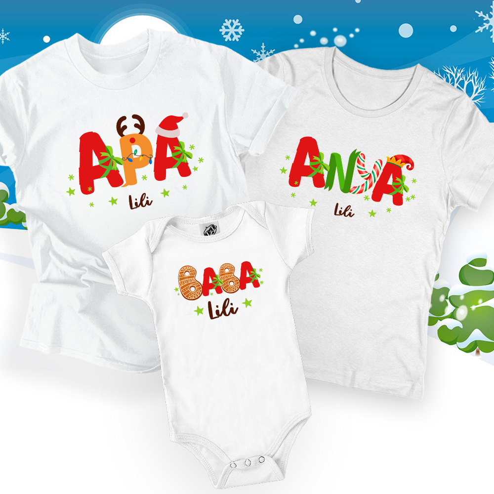 Christmas Family (egyedi névvel) - Családi csomag