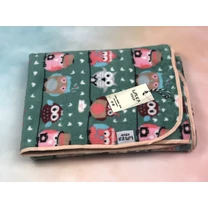 Kép 2/5 - Vidám Bagoly - Kétoldalas Wellsoft Takaró