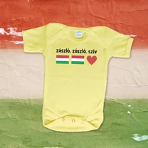 Kép 4/6 - Zászló, zászló, szív - Babaruha