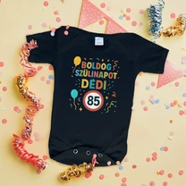 Kép 2/4 - Boldog Szülinapot Dédi (Retro sebességkorlátozó táblával) - Babaruha