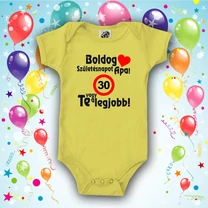 Kép 3/5 - Boldog Születésnapot Apa (Sebességkorlátozó táblával) - Babaruha