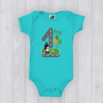 Kép 2/2 - Kukásautó szülinap (Egyedi névvel, 1. és 2. szülinap) - Babaruha