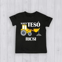 Kép 3/3 - Nagytesó (Markoló) - Gyerek póló (Egyedi névvel)