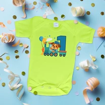 Kép 3/4 - Vonatozó kutyus első szülinap - Babaruha