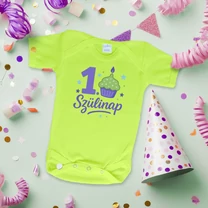 Kép 3/4 - Muffinos első szülinap (lila változat) - Babaruha