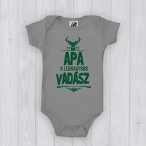 Kép 3/5 - Apa a legnagyobb vadász (Zöld minta) - Babaruha