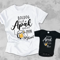 Kép 4/5 - Boldog első Apák napját, 2026 (Baba nevével) - Családi csomag