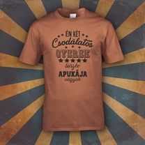 Kép 4/7 - 2 Csodálatos gyerek büszke apukája (Barna)