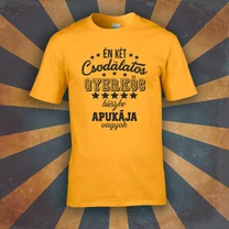 Kép 6/7 - 2 Csodálatos gyerek büszke apukája (Sárga)