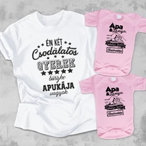 Kép 4/5 - 2 csodálatos gyerek büszke Apukája vagyok - Családi csomag (Ikreknek)