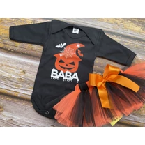 Kép 2/3 - Halloween Tökfej Baba Tütü szett