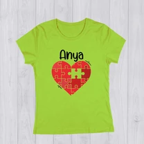 Kép 5/7 - Páros szív puzzle  - Női póló