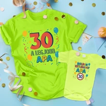 Kép 10/13 - Legjobb Apa szülinap (egyedi felirattal) - Családi csomag