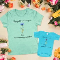 Kép 4/4 - Legszebb kisvirágom (Egyedi névvel - évszámmal) - Családi csomag