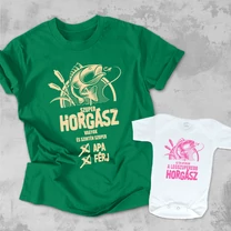 Kép 2/2 - Szuper horgász apa (Pink ) - Családi csomag