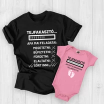 Kép 1/4 - 1.) Fekete - rózsaszín (babaruha)