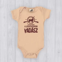 Kép 7/7 - Az én nagypapám a legszuperebb vadász (Barna minta) - Babaruha