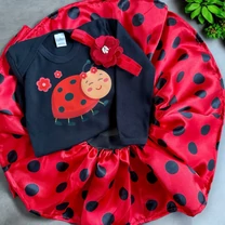 Kép 3/5 - Pöttyös Katica szett (Piros hajpánt és Ajándékdoboz)