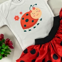 Kép 4/5 - Pöttyös Katica szett (Piros hajpánt és Ajándékdoboz)