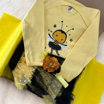 Kép 3/10 - Méhecske - Tütü szett (Sárga hajpánt és ajádékdoboz)