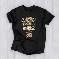 Kép 4/8 - Szuper horgász Apa Férj (Világos felirat) - Férfi póló