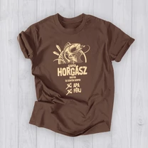 Kép 6/8 - Szuper horgász Apa Férj (Világos felirat) - Férfi póló