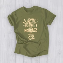 Kép 3/8 - Szuper horgász Apa Férj (Világos felirat) - Férfi póló