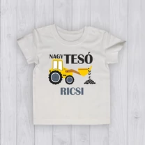 Kép 2/3 - Nagytesó (Markoló) - Gyerek póló (Egyedi névvel)