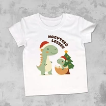Kép 2/5 - Karácsonyi “Nagytesó leszek” Dínók - Gyerek Póló