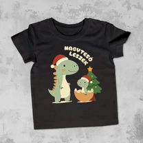 Kép 4/5 - Karácsonyi “Nagytesó leszek” Dínók - Gyerek Póló