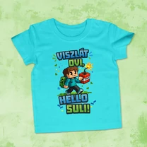 Kép 5/7 - Viszlát ovi! Hello suli! (Minecraft) - Gyerek póló