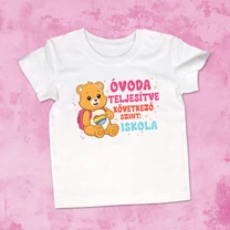 Kép 2/3 - Óvoda teljesítve, macis - Gyerek póló