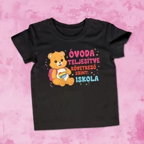 Kép 3/3 - Óvoda teljesítve, macis - Gyerek póló
