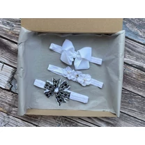 Kép 2/2 - Fehér színű hajpánt