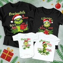 Kép 1/8 - 4 részes Grincs Karácsonyi szett (Vicces felirattal)