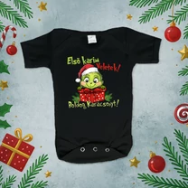 Kép 4/4 - Első karim Veletek! Boldog Karácsonyt! - Grincs Babaruha (Fiús vagy kislányos)