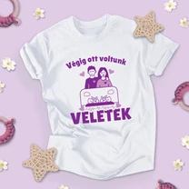 Kép 1/2 - Végig ott voltunk veletek anyával  (ikrek)- Férfi póló