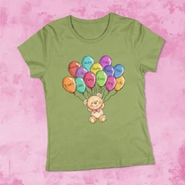 Kép 3/3 - Maci lufikkal - Búcsúpóló Óvónéniknek (Ovisok nevével, egyedi)