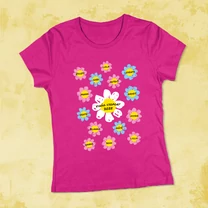 Kép 1/3 - Virágok (Színes szirom) - Búcsúpóló Óvónéniknek (Ovisok nevével, egyedi)