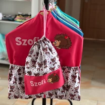 Kép 2/6 - Ovizsák szett - Őzike (Rózsaszín) - Egyedi felirattal is rendelhető