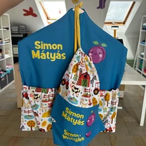 Kép 1/4 - Ovizsák szett - Tanyavilág (Kék) - Egyedi felirattal is rendelhető