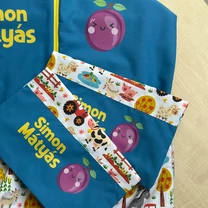 Kép 3/4 - Ovizsák szett - Tanyavilág (Kék) - Egyedi felirattal is rendelhető