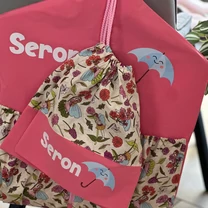 Kép 5/9 - Ovizsák szett - Virágtündér  (Piros, sárga, málna vagy rózsaszín) - Egyedi felirattal is rendelhető