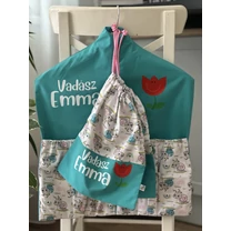 Kép 5/7 - Ovizsák szett - Csigabiga (Türkiz) - Egyedi felirattal is rendelhető