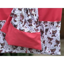 Kép 5/6 - Ovizsák szett - Őzike (Rózsaszín) - Egyedi felirattal is rendelhető