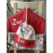 Kép 7/7 - Ovizsák szett - Pillangó (Rózsaszín) - Egyedi felirattal is rendelhető