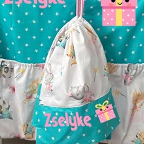 Kép 3/3 - Ovizsák szett - Tüllszoknyás, varázspálcás Állatkák (Csillagos) - Egyedi felirattal is rendelhető