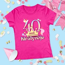 Kép 3/5 - 40 évesek királynője (Unikornis változat) - Női póló