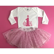Kép 5/8 - Szülinapos Pink Baby TÜTÜ szett