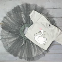 Kép 1/5 - Hattyú - Tütü szett (Szürke hajpánttal)